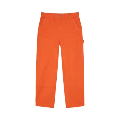Pre-owned Stussy Canvas Work Pant 'orange'