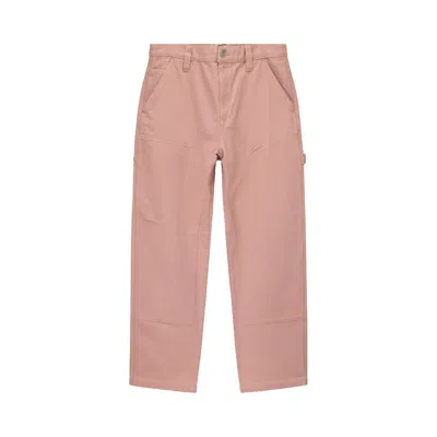 Pre-owned Stussy Canvas Work Pant 'salmon' In Pink