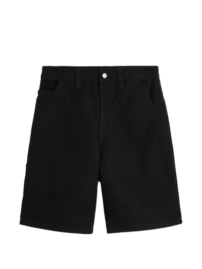 Stussy Canvas Work Shorts In Black