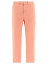 STUSSY CANVAS WORK TROUSERS PINK