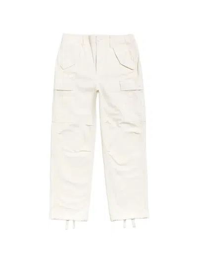 Stussy Cargo Pocket Trousers In White