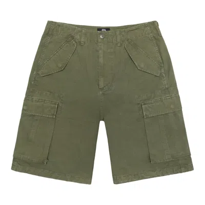 Pre-owned Stussy Cargo Short Ripstop 'olive Green' | Men's Size 36