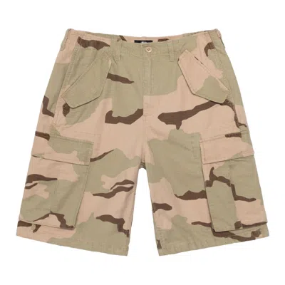 Pre-owned Stussy Cargo Short Ripstop 'sand Camo' | Tan | Men's Size 36 In Brown