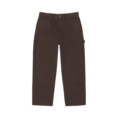Pre-owned Stussy Carpenter Pant Canvas 'brown' | Men's Size 28
