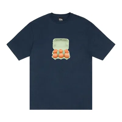 Pre-owned Stussy Carton Tee 'navy' | Blue | Men's Size Xl