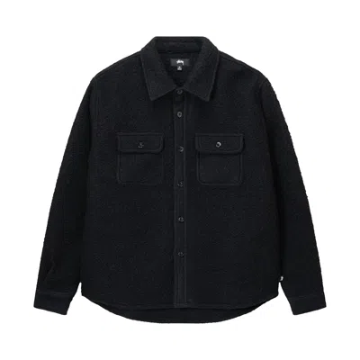 Pre-owned Stussy Casentino Wool Cpo Shirt 'black'