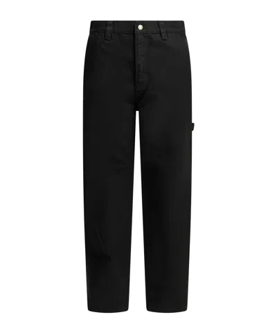 Stussy Casual Pants With Belt Loops In Black