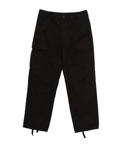 Stussy Casual Pants With Belt Loops In Black