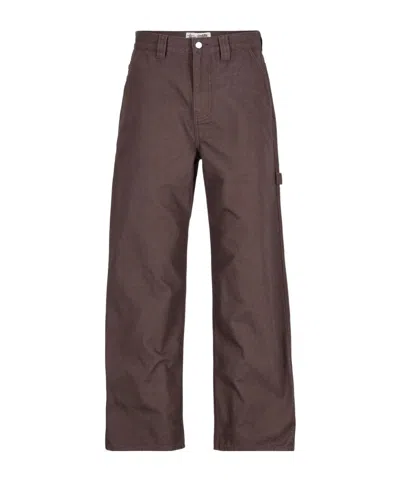 Stussy Casual Pants With Belt Loops In Brown