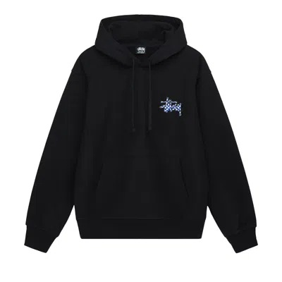 Pre-owned Stussy Checker Stock Hoodie 'black'
