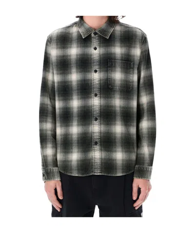 Stussy Checkerboard Shirt In Black