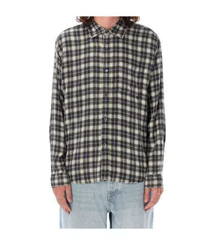 Stussy Checkered Shirt In Gray