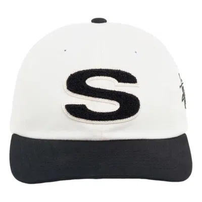 Stussy Chenille S Snapback Cap 'natural' In White
