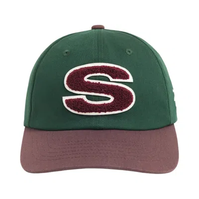 Pre-owned Stussy Chenille S Snapback Cap 'spruce' | Green | Men's Size Onesize