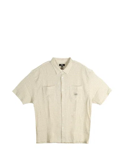Stussy Chequered Pocket Shirt In Neutral