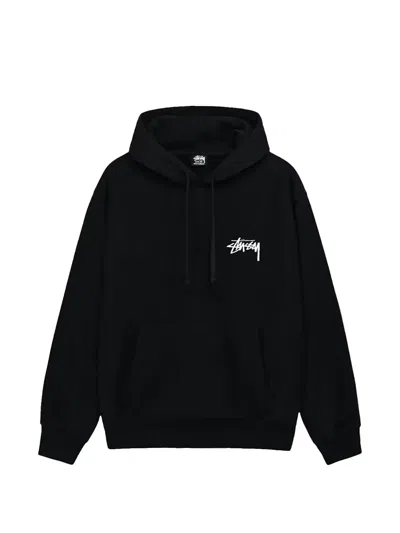 Stussy Cherries Drawstring Hoodie In Black