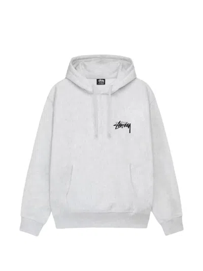 Stussy Cherries Drawstring Hoodie In Gray