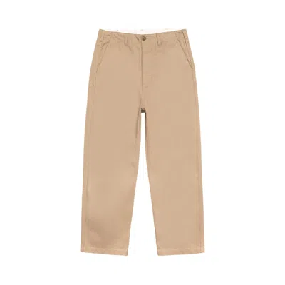 Pre-owned Stussy Chino Wide Leg Trouser 'khaki' | Tan | Men's Size 30 In Brown
