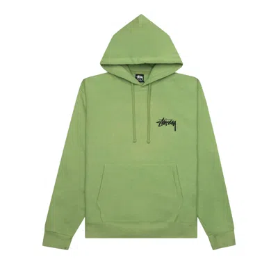 Pre-owned Stussy Classic Dot Hoodie 'moss' In Green