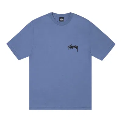 Pre-owned Stussy Classic Dot T-shirt 'storm' In Blue