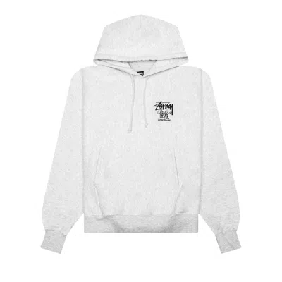 Pre-owned Stussy Classic Gear Hoodie 'ash Heather' | Grey | Men's Size S
