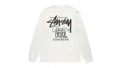 Pre-owned Stussy Classic Gear Long Sleeve Pigment Dyed Tee Shirt In Natural In Brown