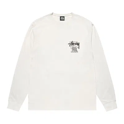 Pre-owned Stussy Classic Gear Long-sleeve Tee Pigment Dyed 'natural' | Cream | Men's Size Xl In White
