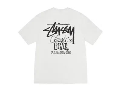 Pre-owned Stussy Classic Gear Pigment Dyed Tee Shirt In Natural