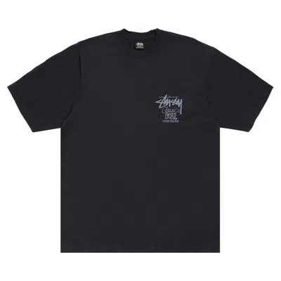 Pre-owned Stussy Classic Gear Tee Pigment Dyed 'black' | Men's Size Xl
