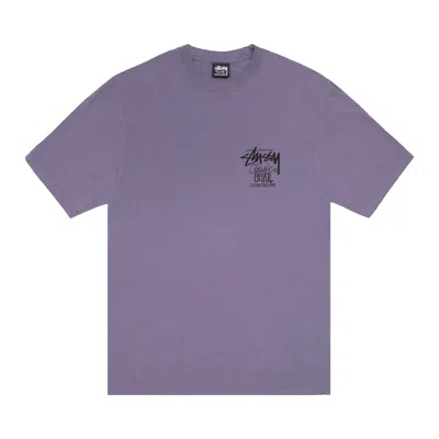 Pre-owned Stussy Classic Gear Tee Pigment Dyed 'grape' | Purple | Men's Size Xl