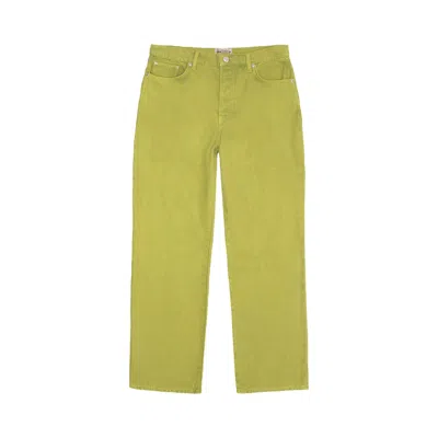 Pre-owned Stussy Classic Jean 'cactus' In Green