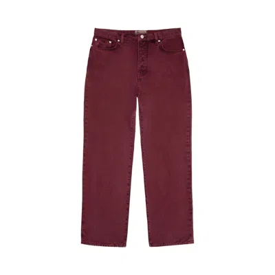 Pre-owned Stussy Classic Jean 'wine' In Red