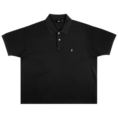 Pre-owned Stussy Classic Piqué Polo 'black' | Men's Size M