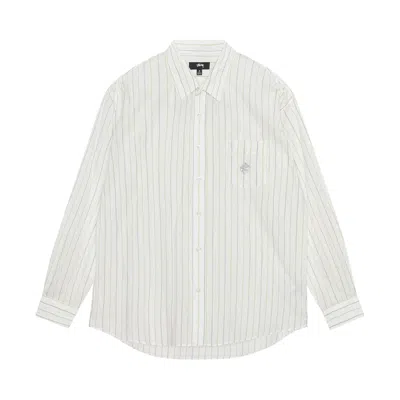 Pre-owned Stussy Classic Striped Shirt 'white'