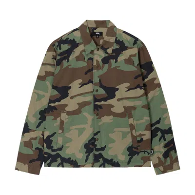 Pre-owned Stussy Coach Shirt 'camo' In Multi-color