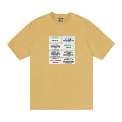 Pre-owned Stussy Codes Tee 'curry' | Orange | Men's Size L