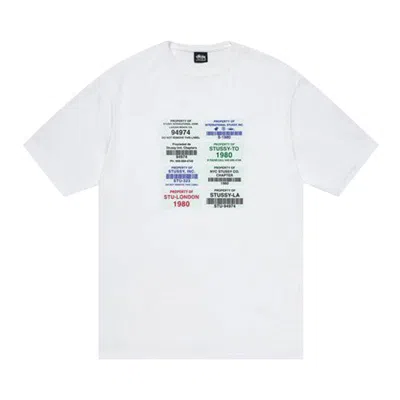 Pre-owned Stussy Codes Tee 'white' | Men's Size M