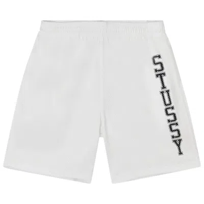Pre-owned Stussy Collegiate Mesh Short 'white' | Men's Size L