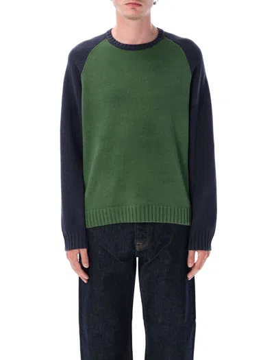 STUSSY STUSSY COLORBLOCKED RAGLAN SWEATER