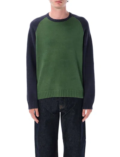 STUSSY COLORBLOCKED RAGLAN SWEATER