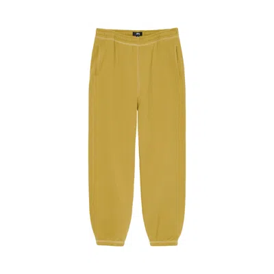 Pre-owned Stussy Contrast Stitch Label Pant 'gold'