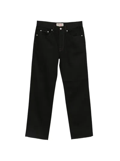 Stussy Contrast-stitch Pocket Jeans In Black