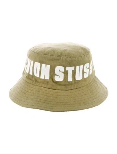 Pre-owned Stussy Cotton Bucket Hat In Green