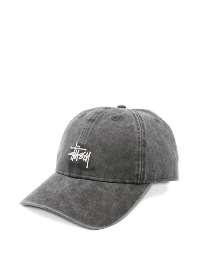 Stussy Cotton Cap In Gray