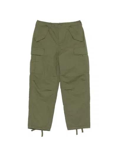 Stussy Cotton Cargo Pants In Green