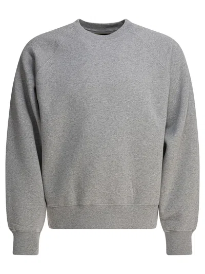 Stussy Basic Crewneck Sweatshirt In Gray