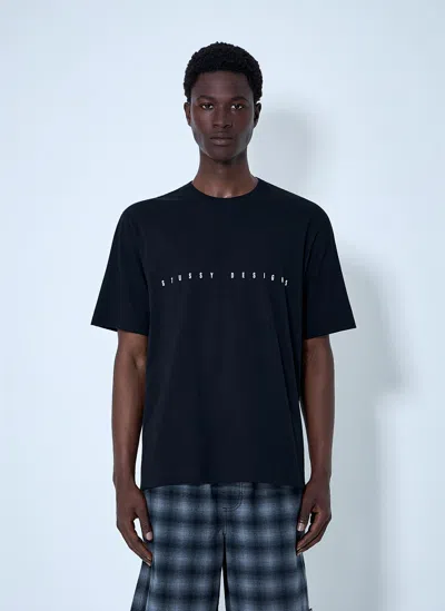 Stussy Cotton Jersey Logo T-shirt In Black