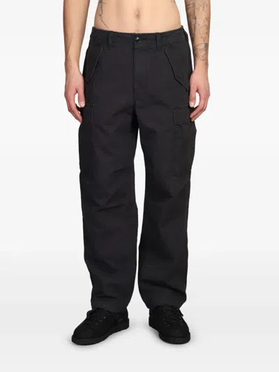 Stussy Cotton Trousers In Black