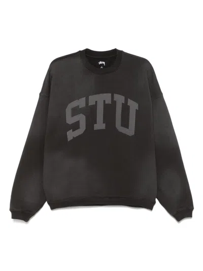 Stussy Cozy Cotton Blend Sweater In Black