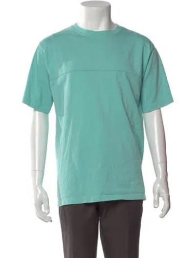 Pre-owned Stussy Crew Neck Short Sleeve T-shirt In Blue